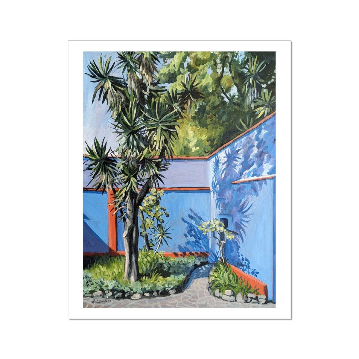 Frida's Casa Azul | Print Prints Harriet Lawless Artist mexico 16"x20" / 41x51cm Unframed