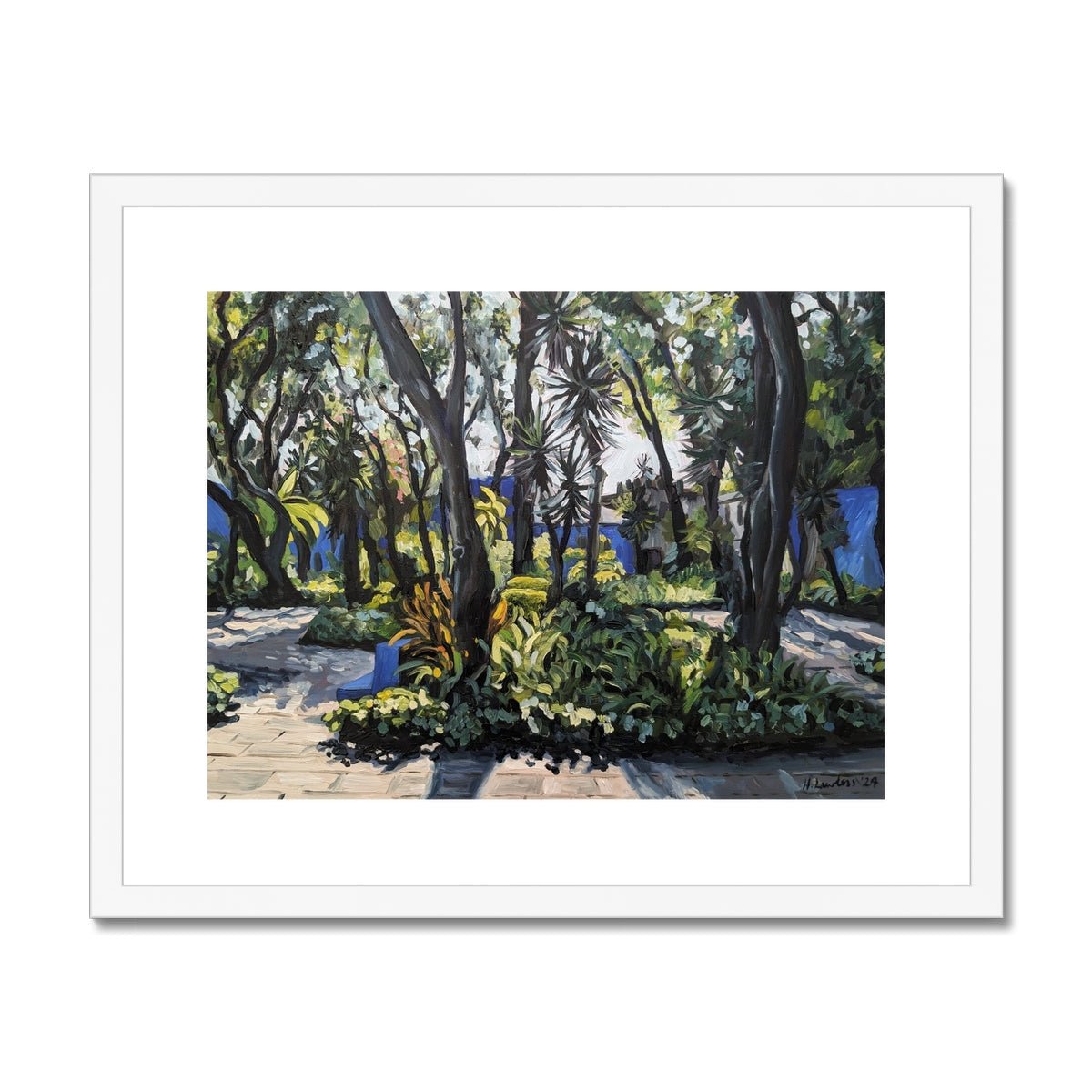 Frida's Garden | Print Prints Harriet Lawless Artist mexico 20"x16" / 51x41cm White Frame