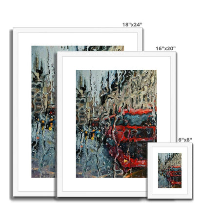 Gloomy Old London | Print Prints Harriet Lawless Artist england rainy 16"x20" / 41x51cm Natural Frame