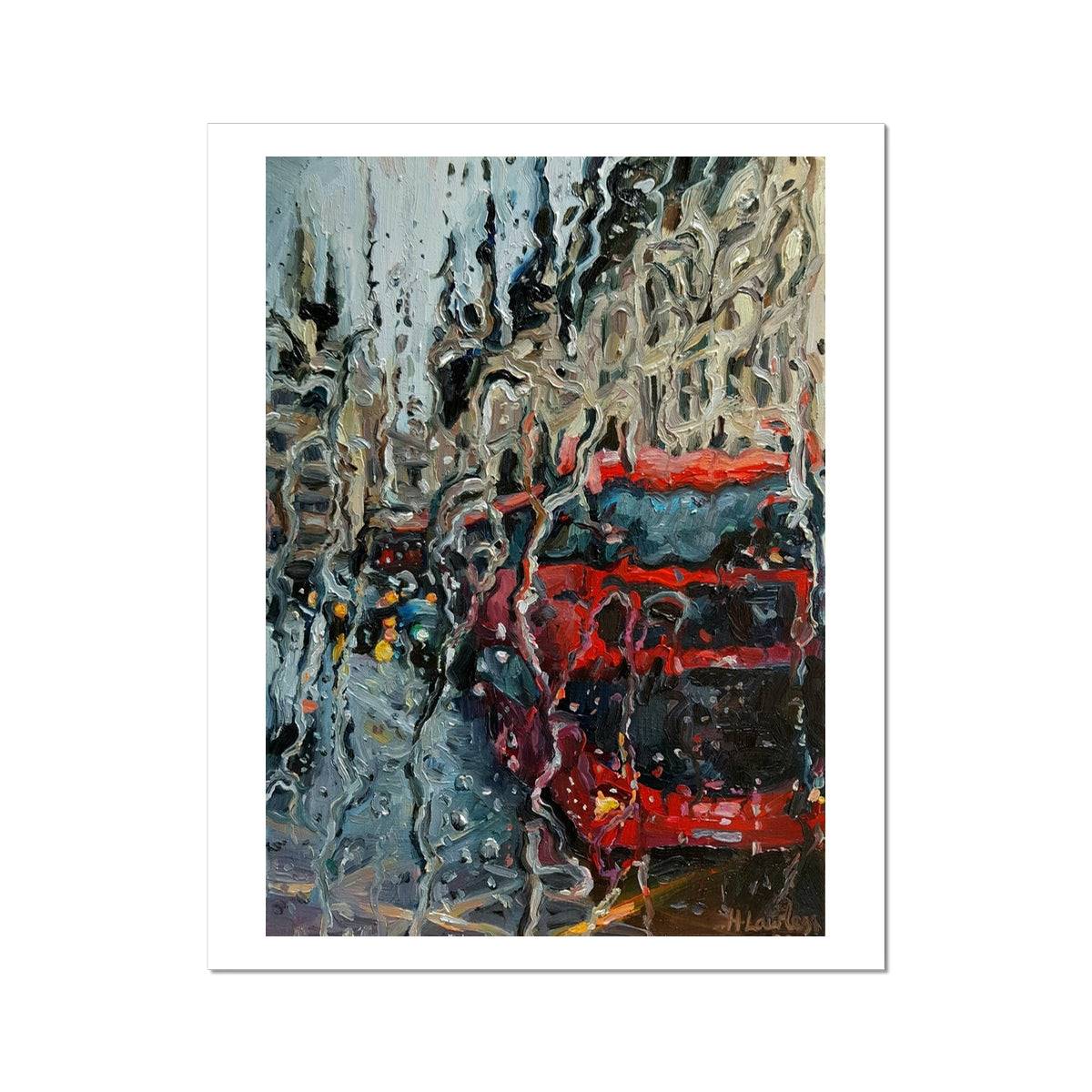 Gloomy Old London | Print Prints Harriet Lawless Artist england rainy 16"x20" / 41x51cm Unframed