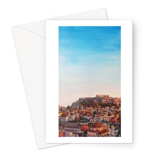 Golden Athenian Reverie | Greeting Cards Stationery Harriet Lawless Artist greece