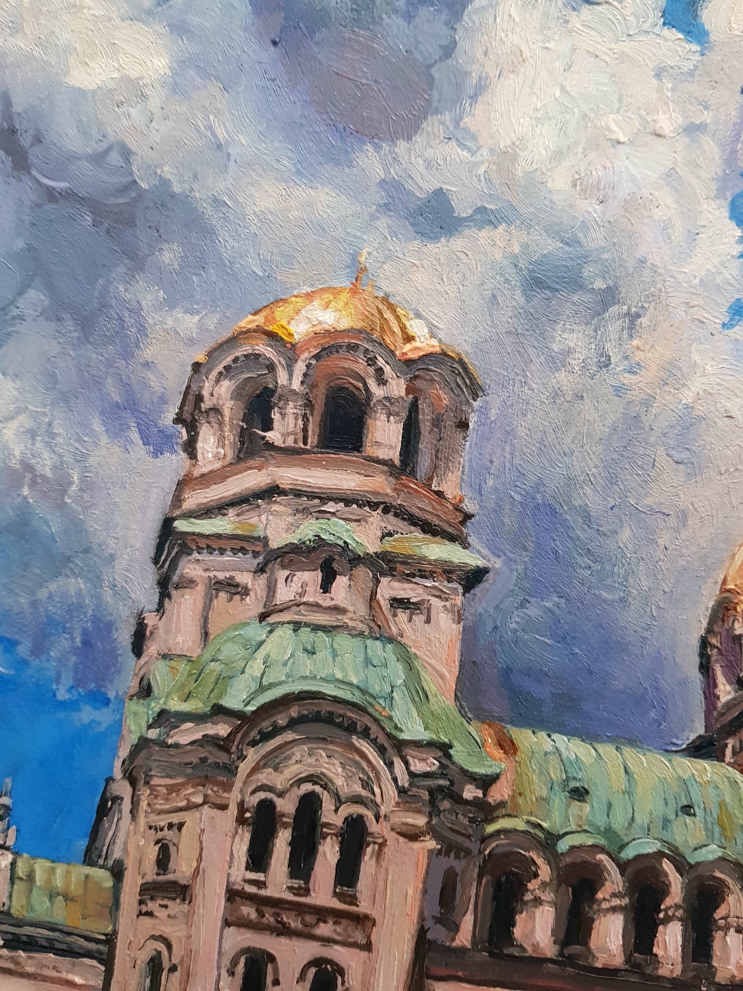 Golden Majesty: Alexander Nevsky Cathedral, Sofia | Original Painting Original Paintings Harriet Lawless Artist bulgaria