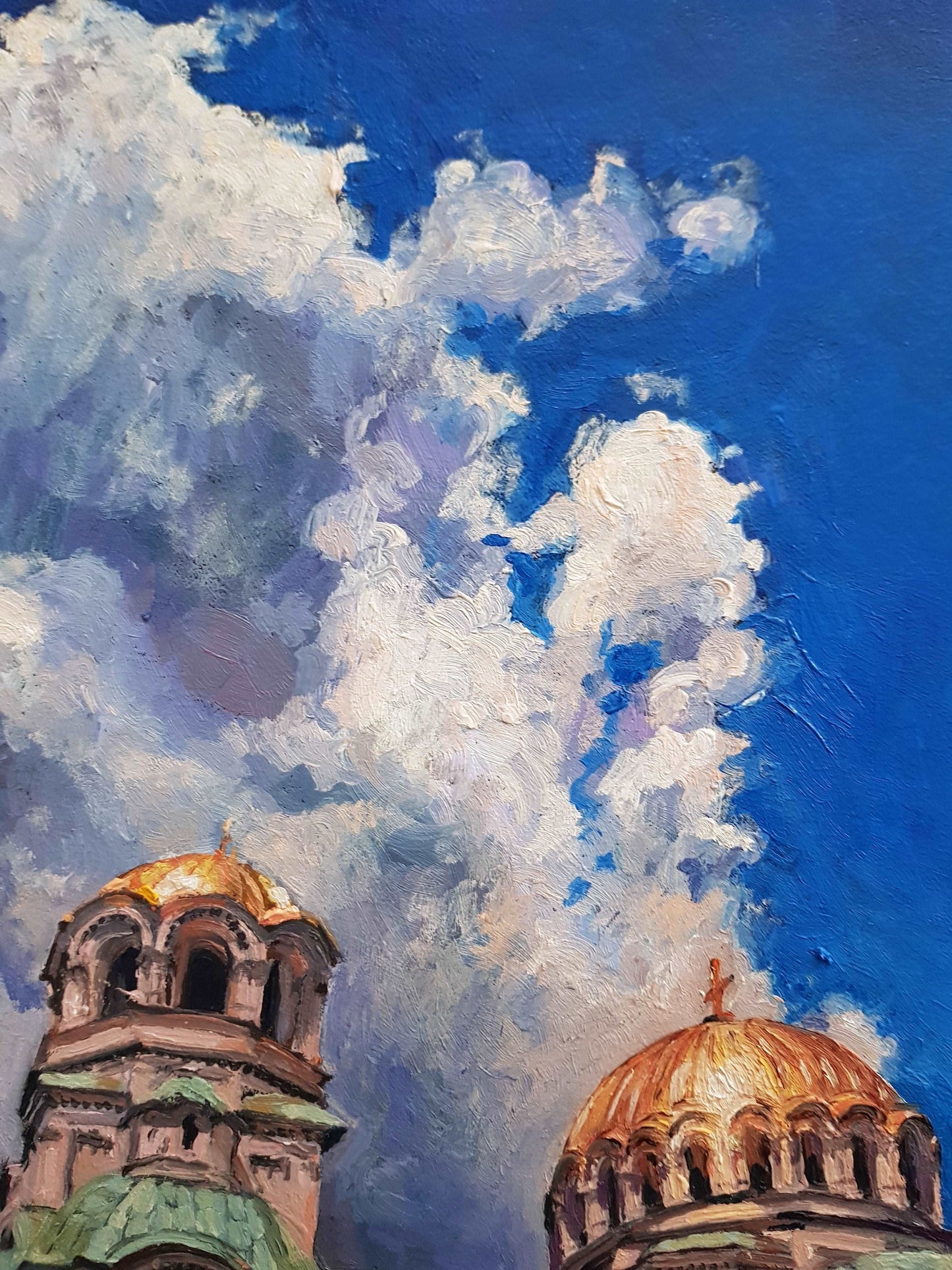 Golden Majesty: Alexander Nevsky Cathedral, Sofia | Original Painting Original Paintings Harriet Lawless Artist bulgaria