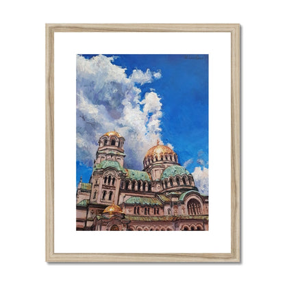 Golden Majesty: Alexander Nevsky Cathedral, Sofia | Print Prints Harriet Lawless Artist bulgaria 16"x20" / 41x51cm Natural Frame