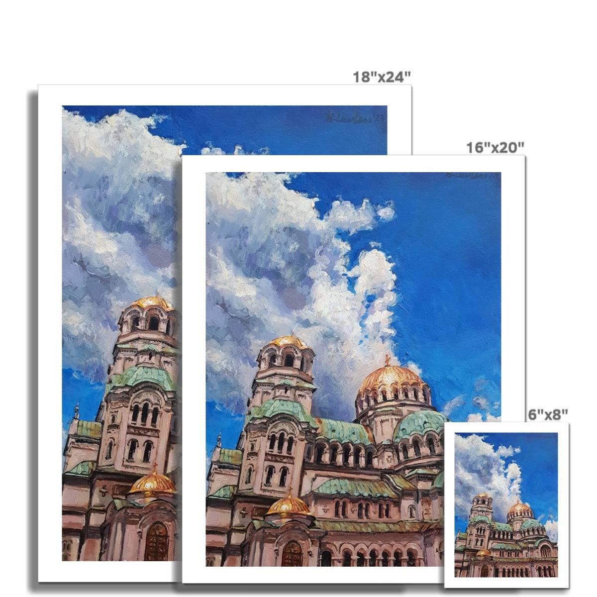 Golden Majesty: Alexander Nevsky Cathedral, Sofia | Print Prints Harriet Lawless Artist bulgaria 16"x20" / 41x51cm Unframed