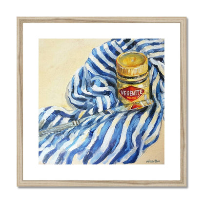 I Still Call Australia Home Vegemite | Print Prints Harriet Lawless Artist australia still life 20"x20" / 51x51cm Natural Frame