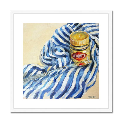 I Still Call Australia Home Vegemite | Print Prints Harriet Lawless Artist australia still life 20"x20" / 51x51cm White Frame