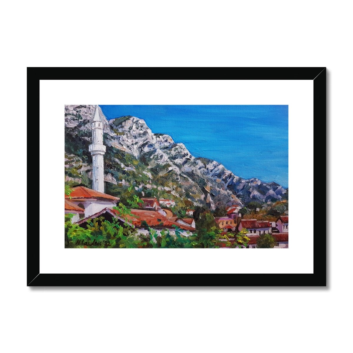 Kruja, Albania | Print Prints Harriet Lawless Artist albania A3 / 16.5"x12" Black Frame