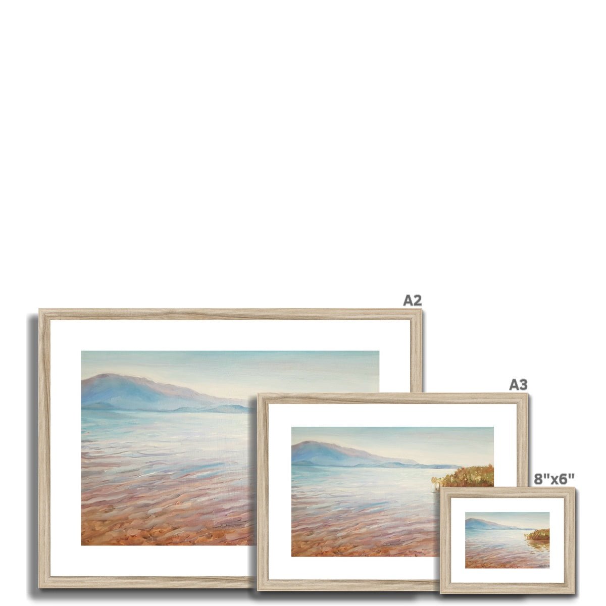 Lake Ohrid | Print Prints Harriet Lawless Artist albania A3 / 16.5"x12" Natural Frame