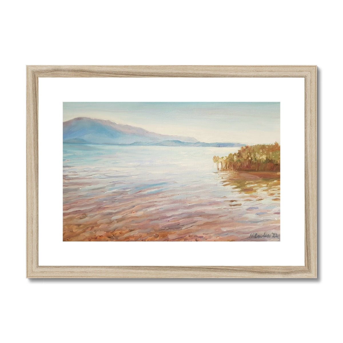 Lake Ohrid | Print Prints Harriet Lawless Artist albania A3 / 16.5"x12" Natural Frame