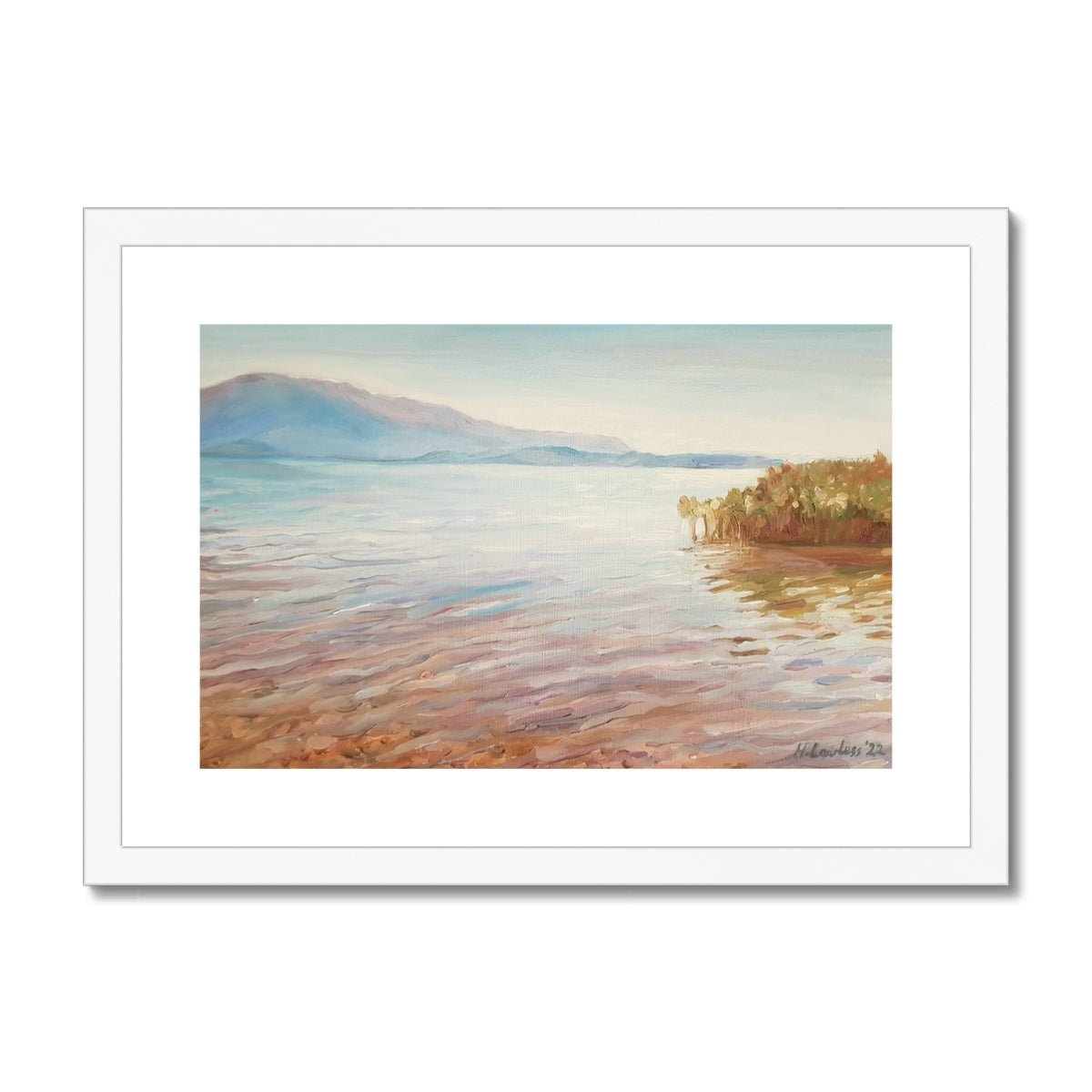 Lake Ohrid | Print Prints Harriet Lawless Artist albania A3 / 16.5"x12" White Frame