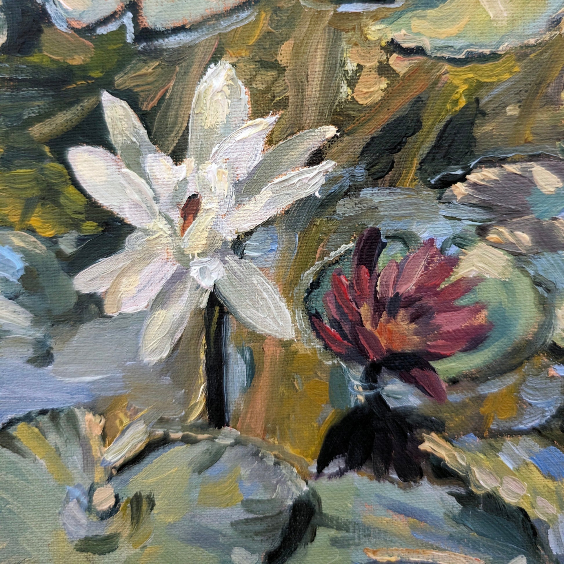 Lilies In Bloom | Original Painting Original Paintings Harriet Lawless Artist argentina still life