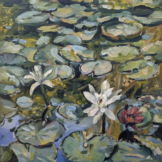 Lilies In Bloom | Original Painting Original Paintings Harriet Lawless Artist argentina still life