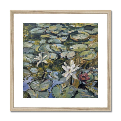 Lilies In Bloom | Print Prints Harriet Lawless Artist argentina flowers 20"x20" / 51x51cm Natural Frame