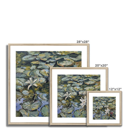 Lilies In Bloom | Print Prints Harriet Lawless Artist argentina flowers 20"x20" / 51x51cm Natural Frame