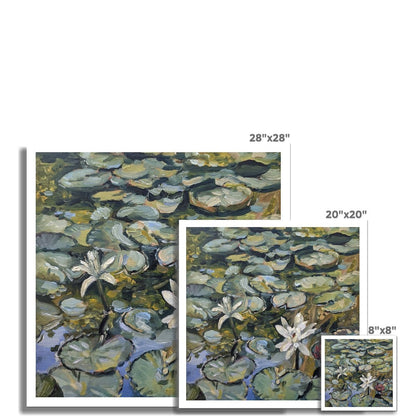 Lilies In Bloom | Print Prints Harriet Lawless Artist argentina flowers 20"x20" / 51x51cm Unframed