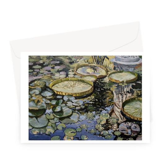 Lily Pond Reflections | Greeting Cards Stationery Harriet Lawless Artist argentina flowers