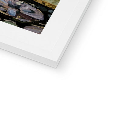 Lily Pond Reflections | Print Prints Harriet Lawless Artist argentina flowers 20"x16" / 51x41cm Natural Frame