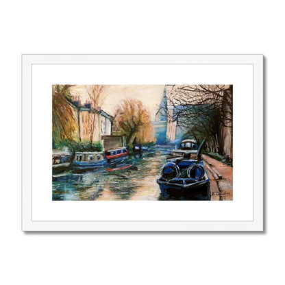 Little Venice, London | Print Prints Harriet Lawless Artist england italy A3 / 16.5"x12" White Frame