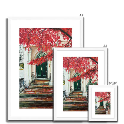 London Autumn Door | Print Prints Harriet Lawless Artist england A3 / 12"x16.5" Natural Frame