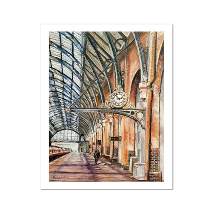 London Kings Cross Train Station | Print Prints Harriet Lawless Artist england 16"x20" / 41x51cm Unframed