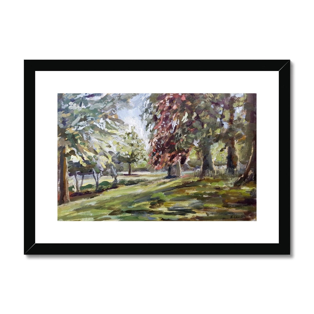 London's St James' Park | Print Prints Harriet Lawless Artist england A3 / 16.5"x12" Black Frame