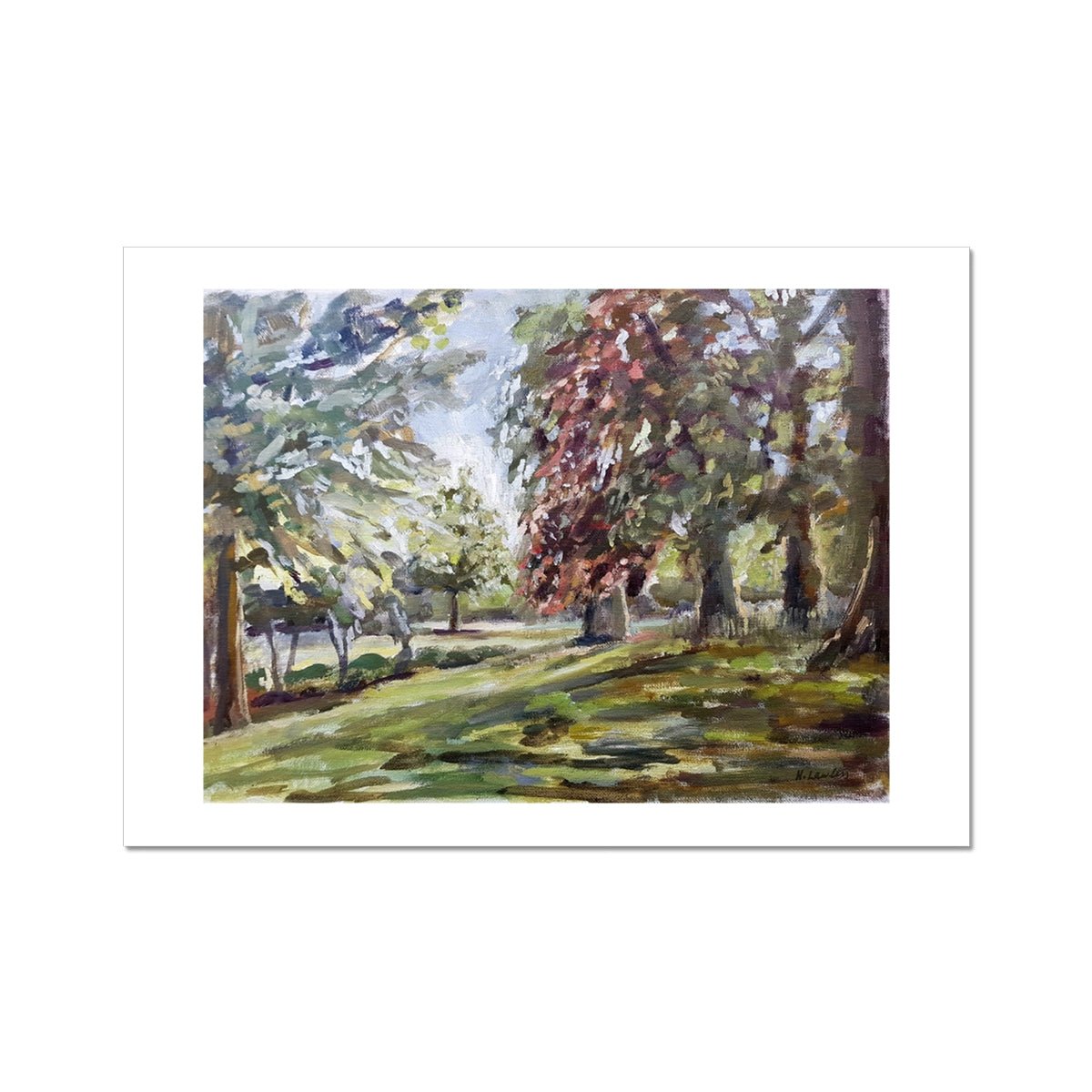 London's St James' Park | Print Prints Harriet Lawless Artist england A3 / 16.5"x12" Unframed