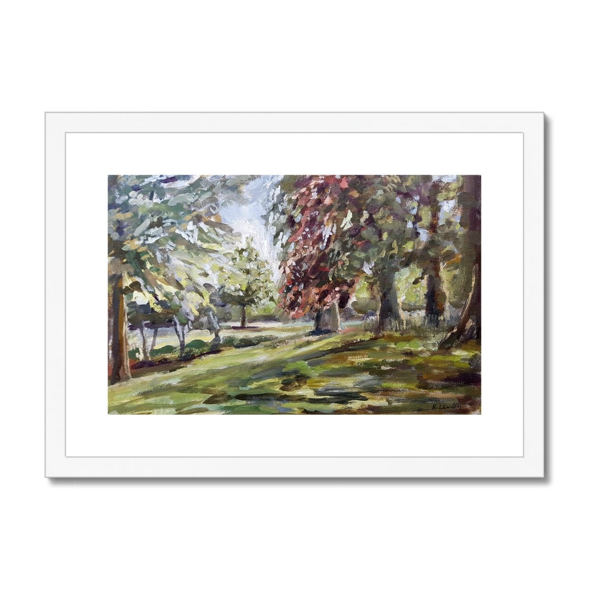 London's St James' Park | Print Prints Harriet Lawless Artist england A3 / 16.5"x12" White Frame