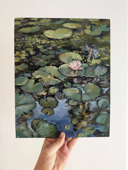 Lotus Flower, Illuminated | Original Painting Original Paintings Harriet Lawless Artist argentina still life