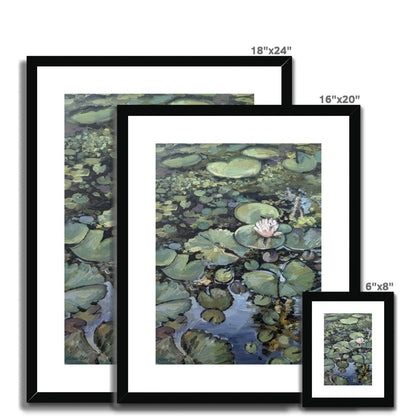 Lotus Flower, Illuminated | Print Prints Harriet Lawless Artist argentina flowers 16"x20" / 41x51cm Natural Frame