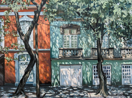 Mango and Lime in Mexico City | Original Painting Original Paintings Harriet Lawless Artist mexico