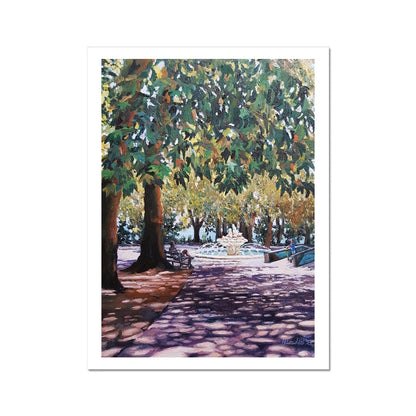 Midday Serenity in Varna's Sea Garden | Print Prints Harriet Lawless Artist bulgaria 12"x16" / 30x41cm Unframed