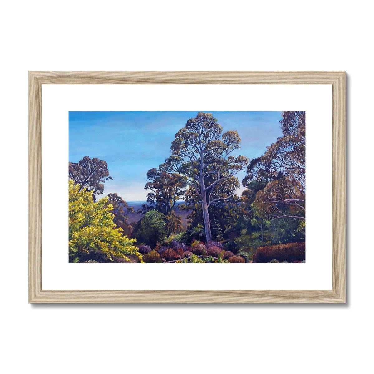 Morning View From Mount Gibraltar | Print Prints Harriet Lawless Artist australia A3 / 16.5"x12" Natural Frame