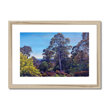 Morning View From Mount Gibraltar | Print Prints Harriet Lawless Artist australia A3 / 16.5"x12" Natural Frame