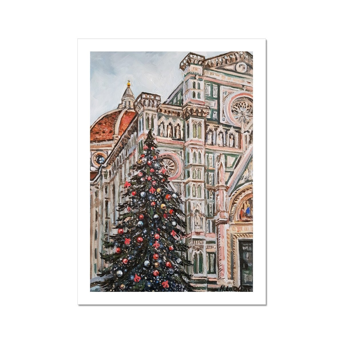 Natale a Firenze | Print Prints Harriet Lawless Artist italy A3 / 12"x16.5" Unframed