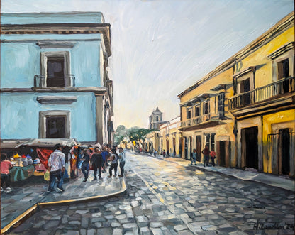 Oaxaca Sunset | Original Painting Original Paintings Harriet Lawless Artist mexico