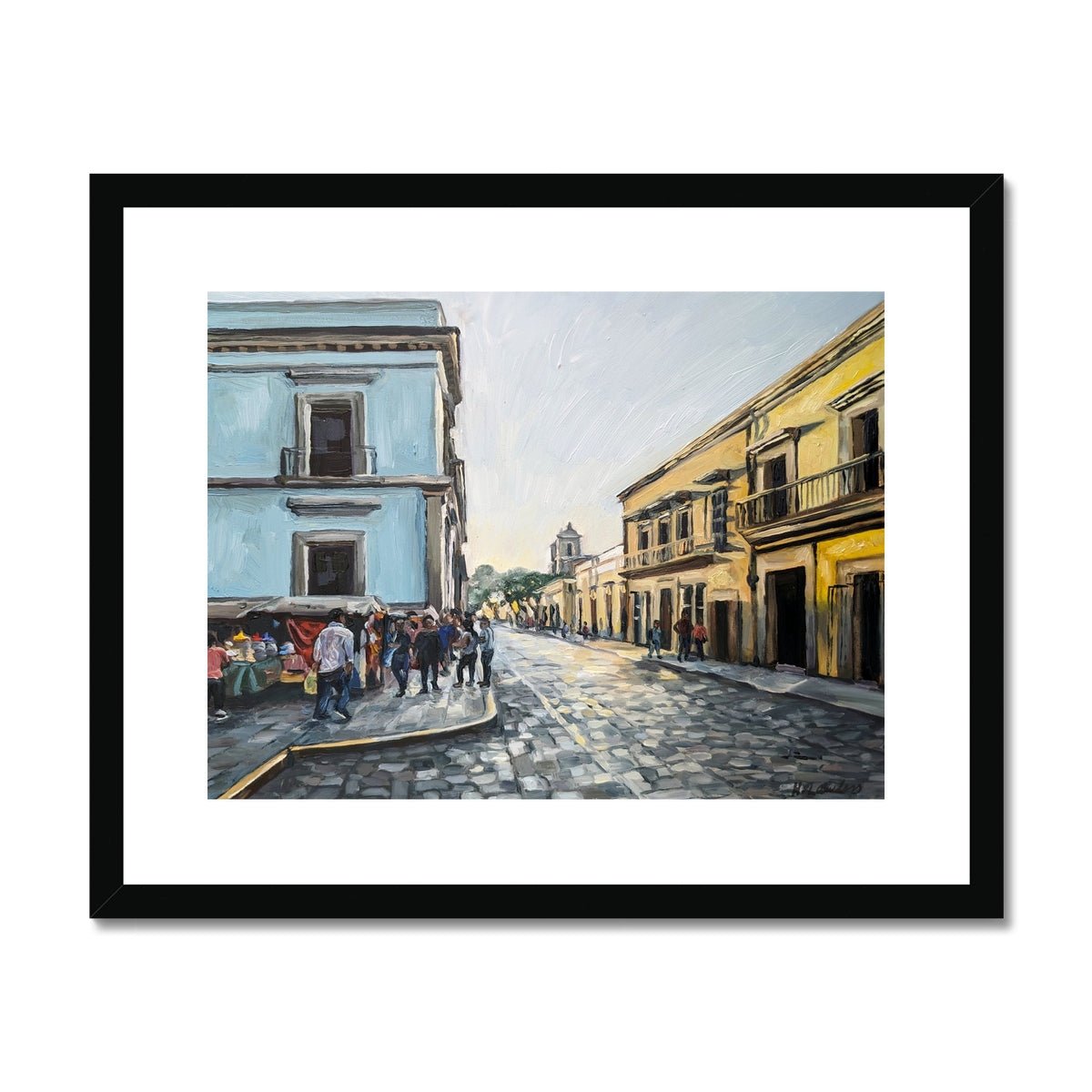 Oaxaca Sunset | Print Prints Harriet Lawless Artist mexico sunset 20"x16" / 51x41cm Black Frame