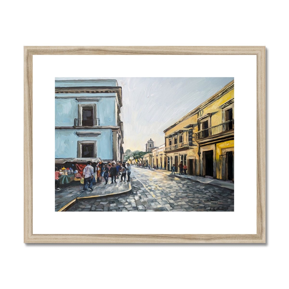 Oaxaca Sunset | Print Prints Harriet Lawless Artist mexico sunset 20"x16" / 51x41cm Natural Frame