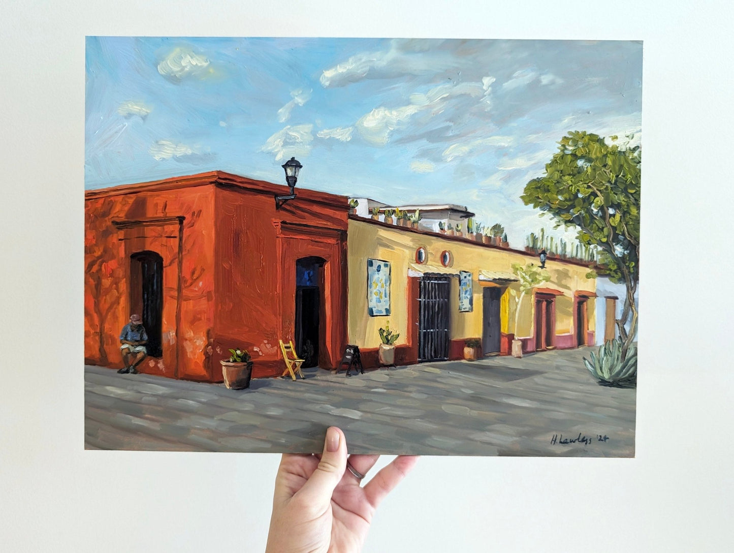 Oaxacan Siesta, Shades of Solace | Original Painting Original Paintings Harriet Lawless Artist mexico