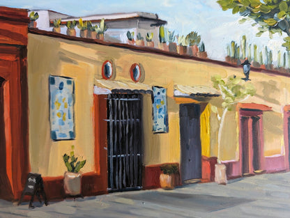 Oaxacan Siesta, Shades of Solace | Original Painting Original Paintings Harriet Lawless Artist mexico