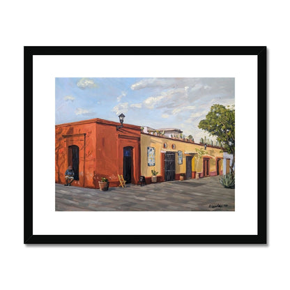 Oaxacan Siesta, Shades of Solace | Print Prints Harriet Lawless Artist mexico 16"x20" / 41x51cm Black Frame