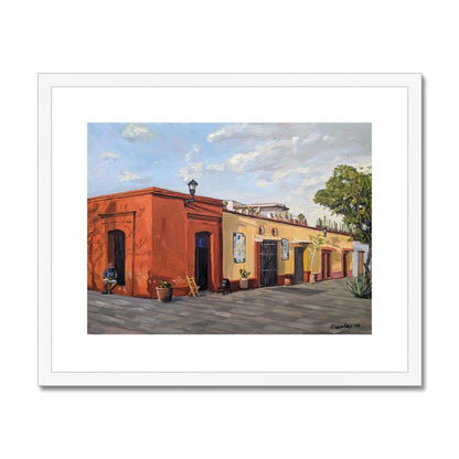 Oaxacan Siesta, Shades of Solace | Print Prints Harriet Lawless Artist mexico 16"x20" / 41x51cm White Frame