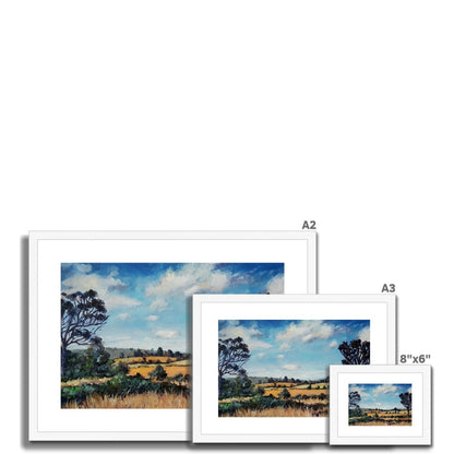 Out the back of Mittagong | Print Prints Harriet Lawless Artist australia A3 / 16.5"x12" Natural Frame