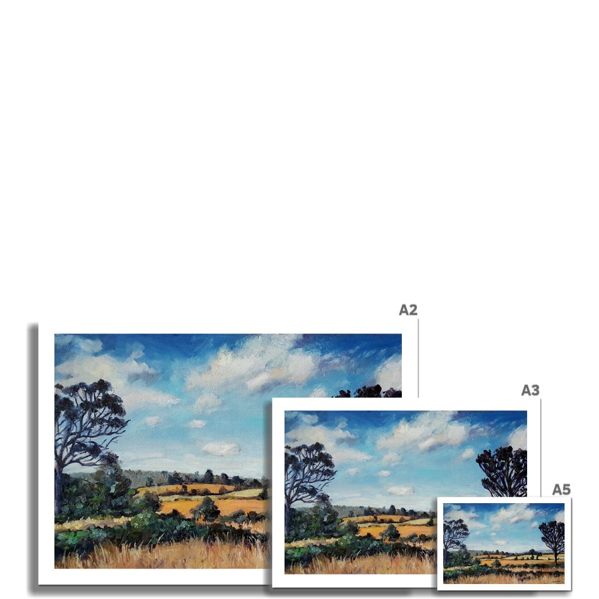 Out the back of Mittagong | Print Prints Harriet Lawless Artist australia A3 / 16.5"x12" Unframed