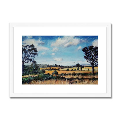 Out the back of Mittagong | Print Prints Harriet Lawless Artist australia A3 / 16.5"x12" White Frame