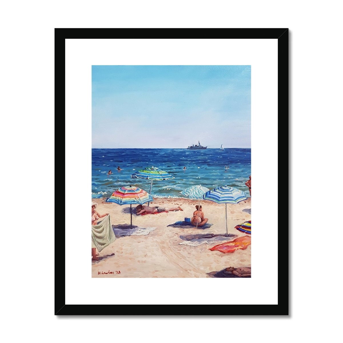 Paddling With Putin | Print Prints Harriet Lawless Artist bulgaria 16"x20" / 41x51cm Black Frame