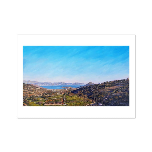 Paros to Naxos, Aegean Twilight | Print Prints Harriet Lawless Artist greece A3 / 16.5"x12" Unframed