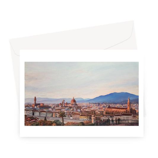 Pastel Sunset in Florence, Italy | Greeting Cards Stationery Harriet Lawless Artist italy
