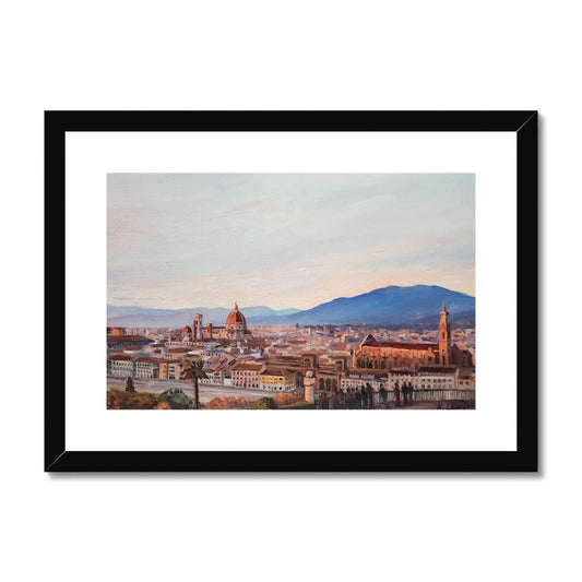 Pastel Sunset in Florence, Italy | Print Prints Harriet Lawless Artist italy sunset A3 / 16.5"x12" Black Frame