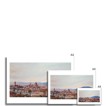 Pastel Sunset in Florence, Italy | Print Prints Harriet Lawless Artist italy sunset A3 / 16.5"x12" Unframed